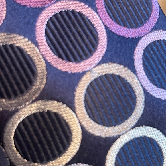 Navy 100% Silk Tie - Picture 6 of 6